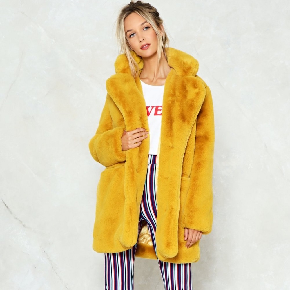 Surfin’ Bird Faux Fur Coat